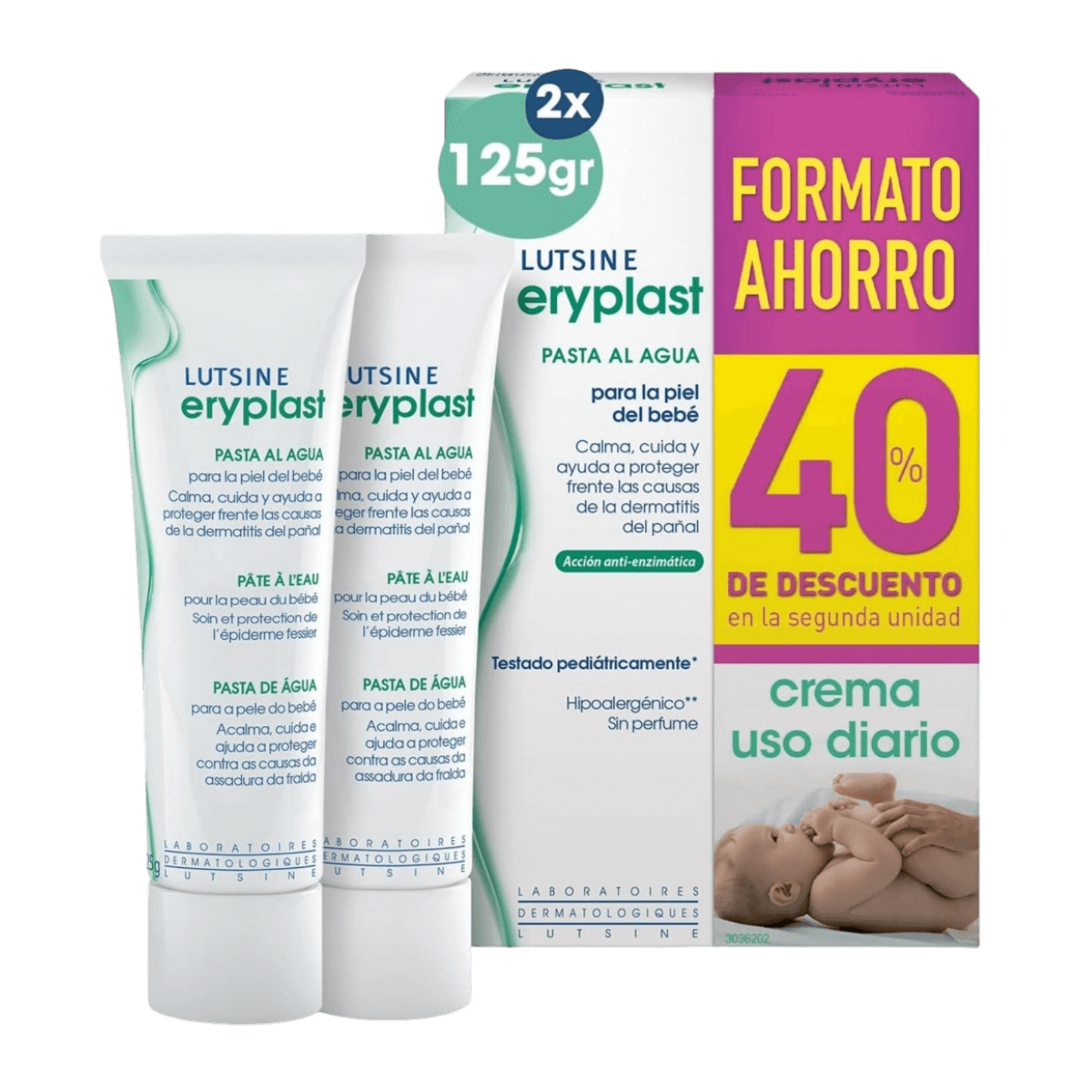 Pasta al Agua Eryplast Duplo 2x125g