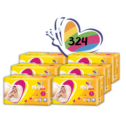 Caja de Pañales Magics EasySoft Talla 3 (6-10Kg) 324 Unds