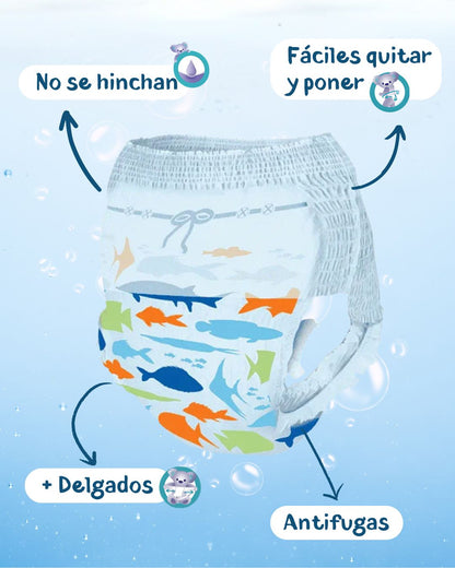 Pañal Bañador Magics Swim Talla M (9-15Kg) 11 Unds