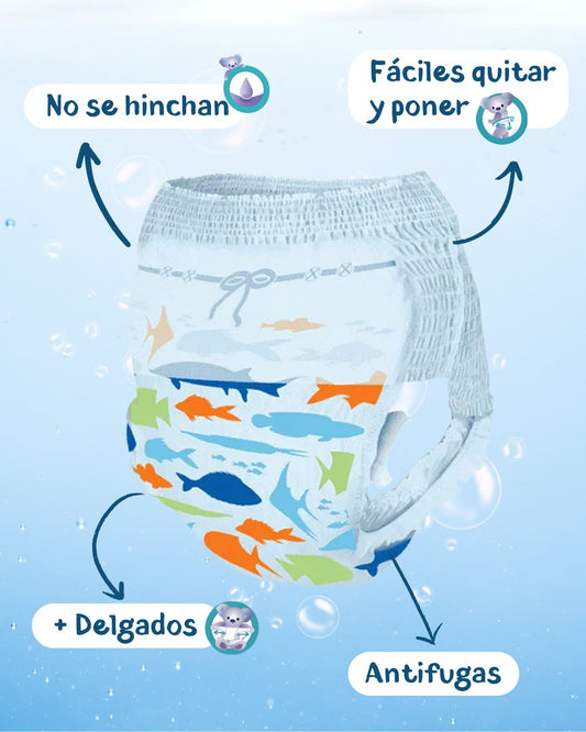 Pañal Bañador Magics Swim Talla L (+14Kg) 10 Unds