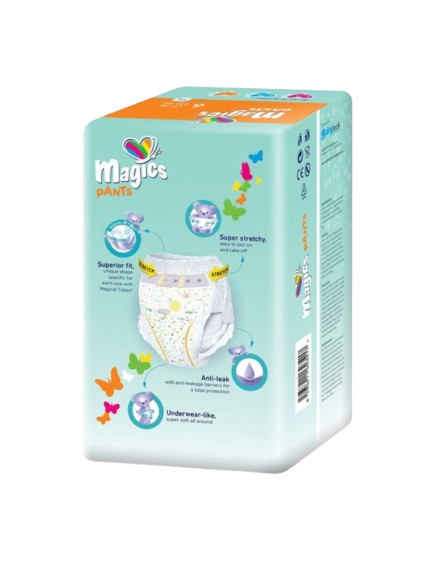 Pañal Braguita Magics Pants Talla 6 (+15Kg) 18Unds