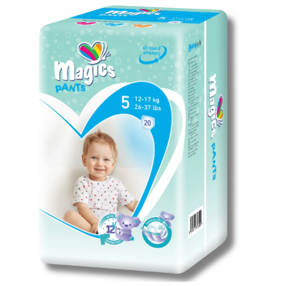 Pañal Braguita Magics Pants Talla 5 (12-17Kg) 20Unds