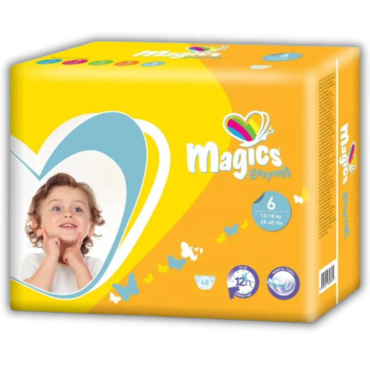 Paquete de Pañales Magics EasySoft Talla 6 (16-30Kg) 36 Unds