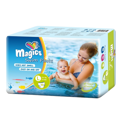 Pañal Bañador Magics Swim Talla L (+14Kg) 10 Unds