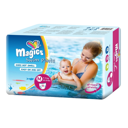 Pañal Bañador Magics Swim Talla M (9-15Kg) 11 Unds